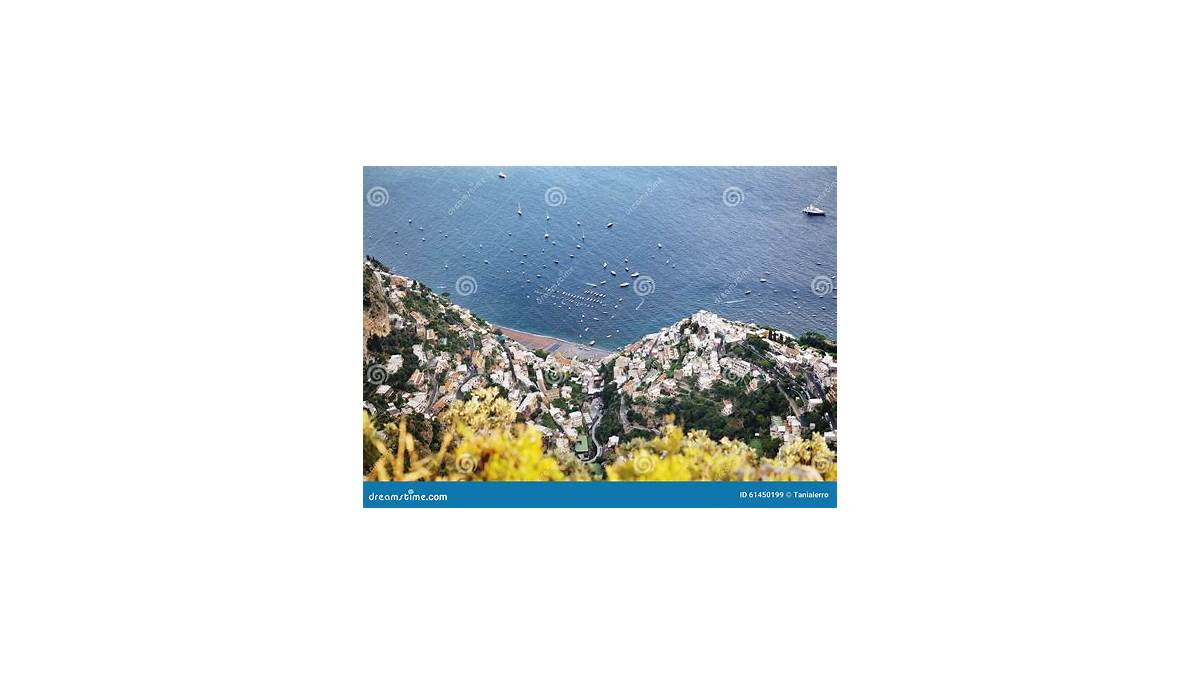 Scenic view of Positano on the Amalfi Coast