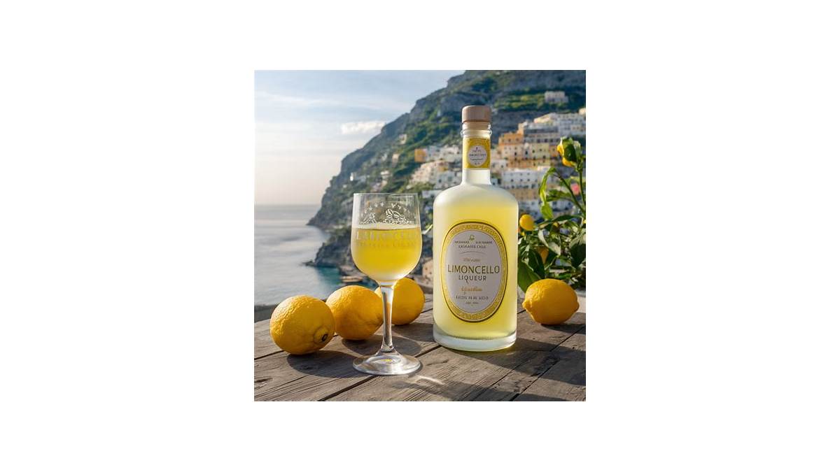 Limoncello and seafood pasta on the Amalfi Coast